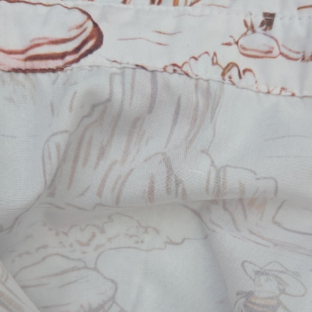 Cherry BETTY large Scenic Western Cowboy Print Women's Blouse - Picture 6 of 7
